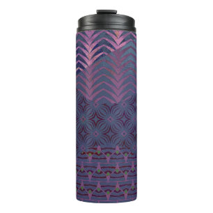 Bouteilles Isothermes Étoile infinie - Navy et rose