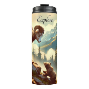 Bouteilles Isothermes Explorez Bighorn Sheep Grizzly Cub Mountain
