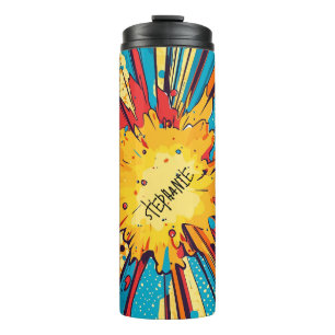 Bouteilles Isothermes Explosion d'art pop de style comique (11)