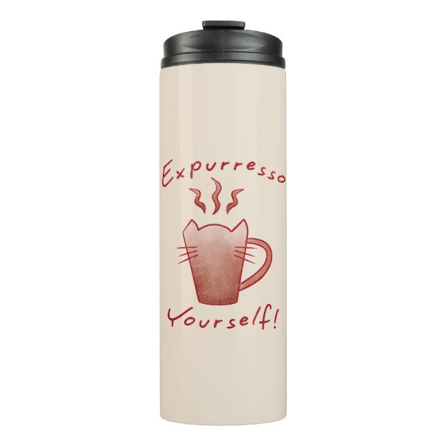 Bouteilles Isothermes Exprimez-vous Expurresso Chats et Café (Devant)