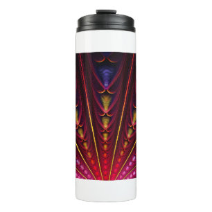 Bouteilles Isothermes Extraordinaire rose jaune noir fractal