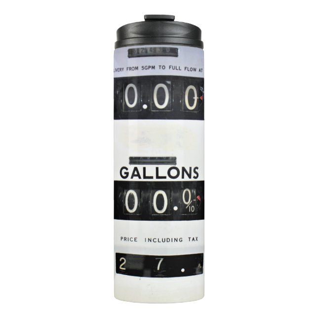 Bouteilles Isothermes Face de pompe à gaz vintage (Devant)