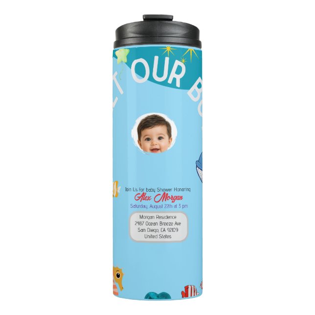 Bouteilles Isothermes Faire Connaissance de Notre Garçon Invitation à la (Devant)