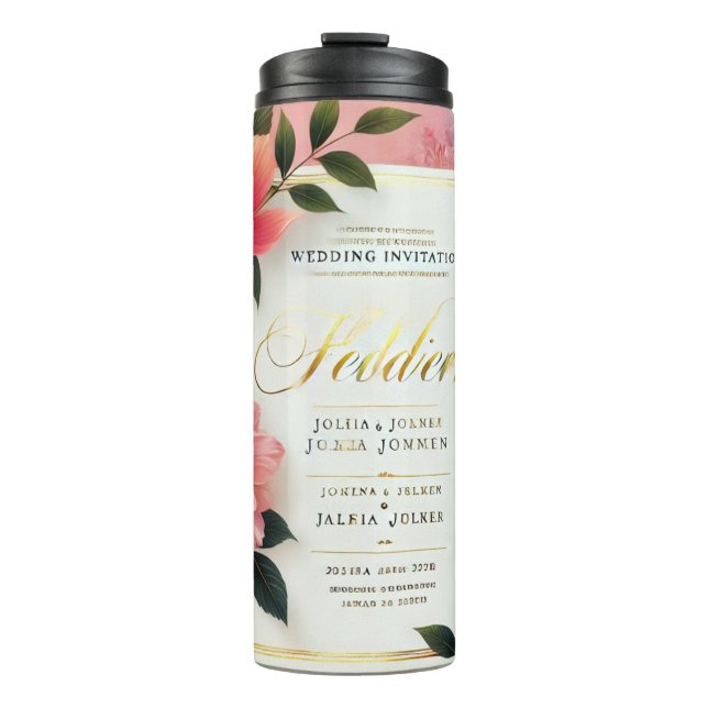 BOUTEILLES ISOTHERMES "FAIRE-PART DE MARIAGE" (Devant)