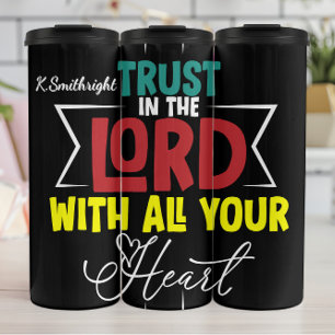Bouteilles Isothermes Faites confiance à Lord Heart Faith Scripture