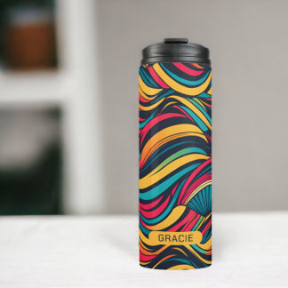 Bouteilles Isothermes Faites votre propre motif abstrait personnalisé