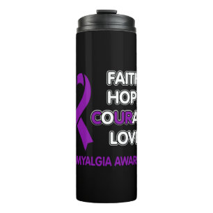Bouteilles Isothermes Faith Hope Courage Love...Fibro