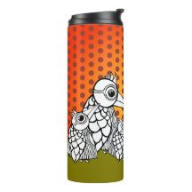 Famille d'oiseaux et Pois