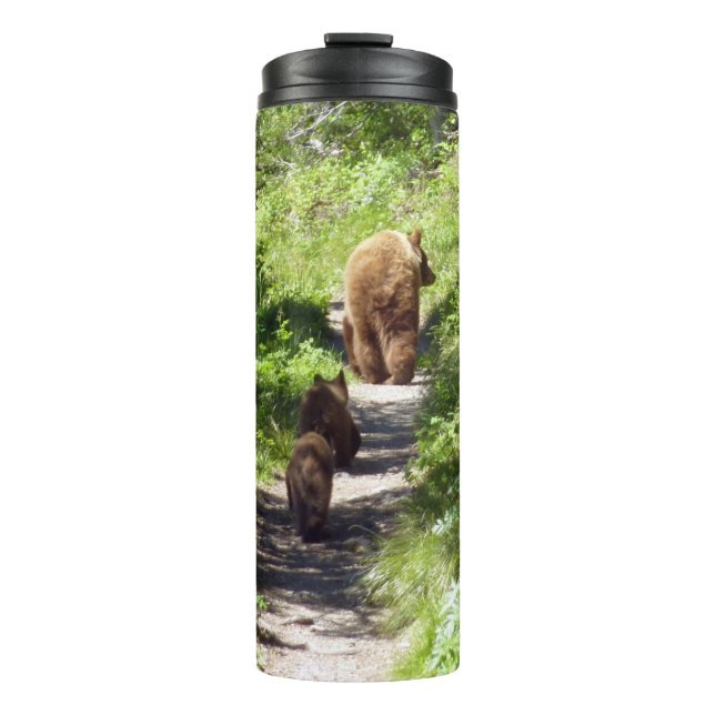 Bouteilles Isothermes Famille d'ours brun (Devant)