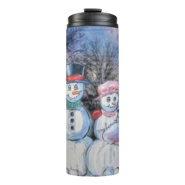 Bouteilles Isothermes Famille Snowman (Devant)