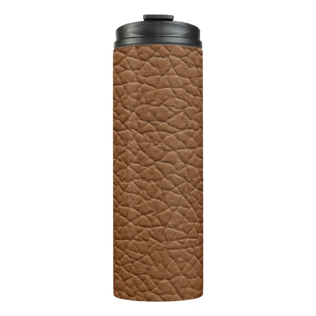 Bouteilles Isothermes Faux leather light brown shades major texture. abs (Devant)