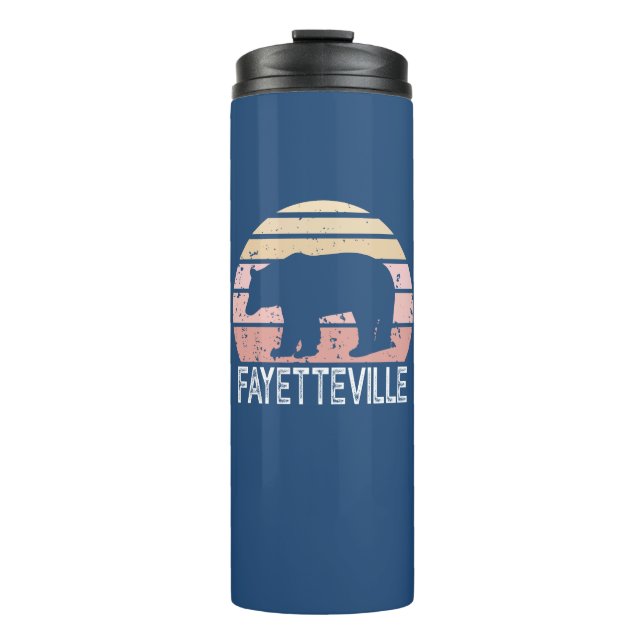 Bouteilles Isothermes Fayetteville Arkansas Ours Rétro (Devant)