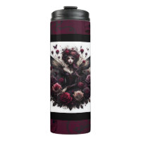 Fées de forêt gothique foncée Floral Roses Bourgog