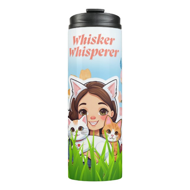 Bouteilles Isothermes Feline Whisker Whisperer Sont Des Personnes Spécia (Devant)