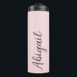 Bouteilles Isothermes Femme de chambre rose pâle<br><div class="desc">Poussée rose-rose mariée femme de chambre Tumbler thermique.</div>