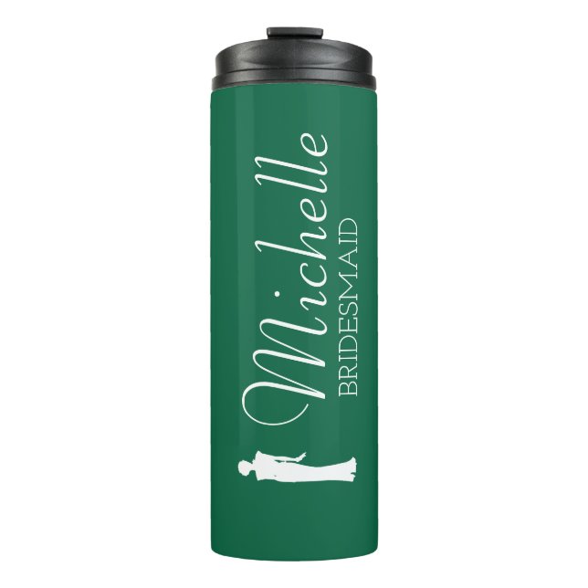 Bouteilles Isothermes Femme d'honneur personnalisée rose vif (Devant)