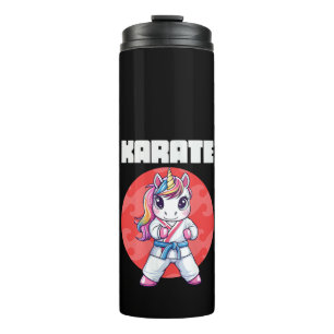 Bouteilles Isothermes Femme Drôle Licorne Karaté Fille Karaté Arts Marti