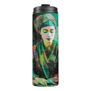 Bouteilles Isothermes Femme en verres verts