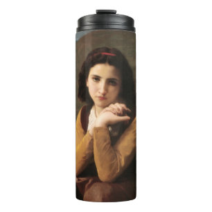 Bouteilles Isothermes Femme Mignonne de Jeune Femme par Bouguereau