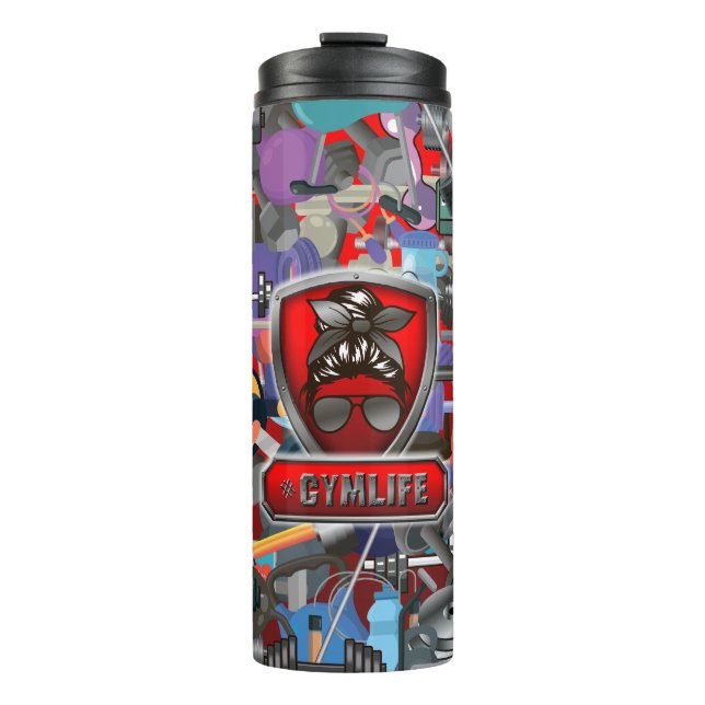 Bouteilles Isothermes Femmes de la vie de gym (Devant)