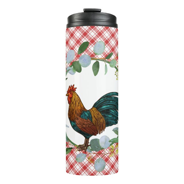 Bouteilles Isothermes Ferme Eucalyptus Wreath & Rooster (Devant)