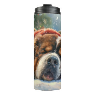 Bouteilles Isothermes Fête de Noël du chien Mastiff Tibétain