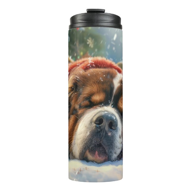 Bouteilles Isothermes Fête de Noël du chien Mastiff Tibétain (Devant)