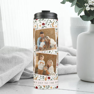 Bouteilles Isothermes Fête des Mères de style scrapbook floral délicat