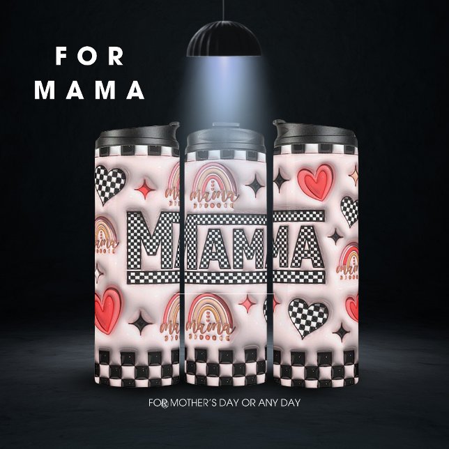 Bouteilles Isothermes Fête des Mères Tumbler thermique (Créateur téléchargé)