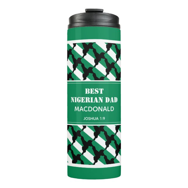 Bouteilles Isothermes Fête des pères BEST NIGÉRIAN DAD Naija Personnalis (Devant)