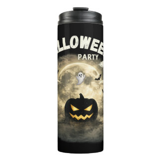 Bouteilles Isothermes Fête d'Halloween Lune Citrouille Fantôme Vintage H