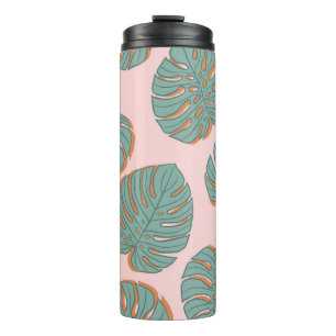 Bouteilles Isothermes Feuille de Monstera : Motif Vintage tropical