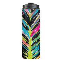 Feuille tropicale Abstraite vibrante multicolore