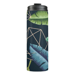 Bouteilles Isothermes Feuilles Abstraits : Ligne Polygonale Sans Couche.