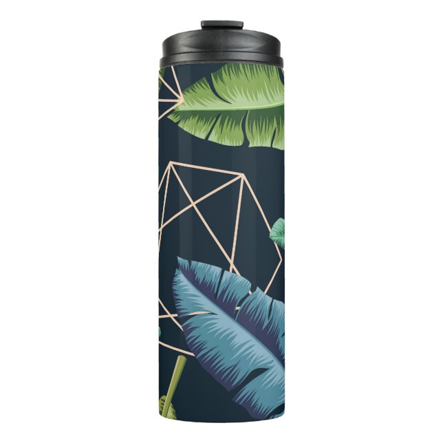 Bouteilles Isothermes Feuilles Abstraits : Ligne Polygonale Sans Couche. (Devant)
