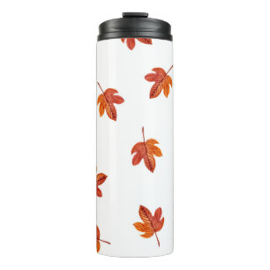 Bouteilles Isothermes Feuilles d'automne aquarelle main tirée