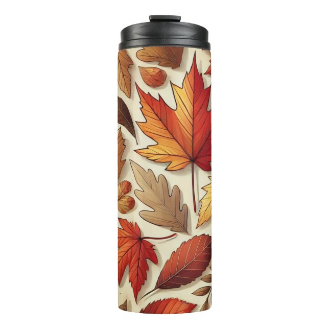 Bouteilles Isothermes feuilles d'automne classiques (Devant)