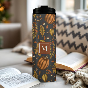 Bouteilles Isothermes Feuilles d'automne Motif de citrouille automnale M