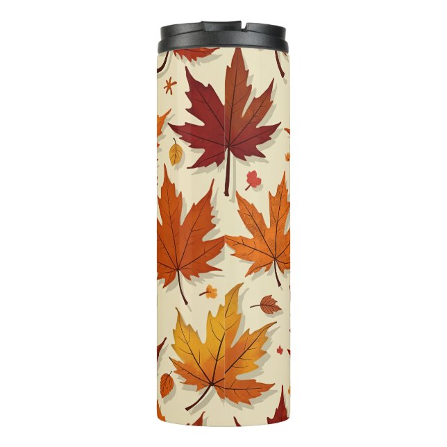 Bouteilles Isothermes Feuilles d'automne Tumbler thermique (Dos)
