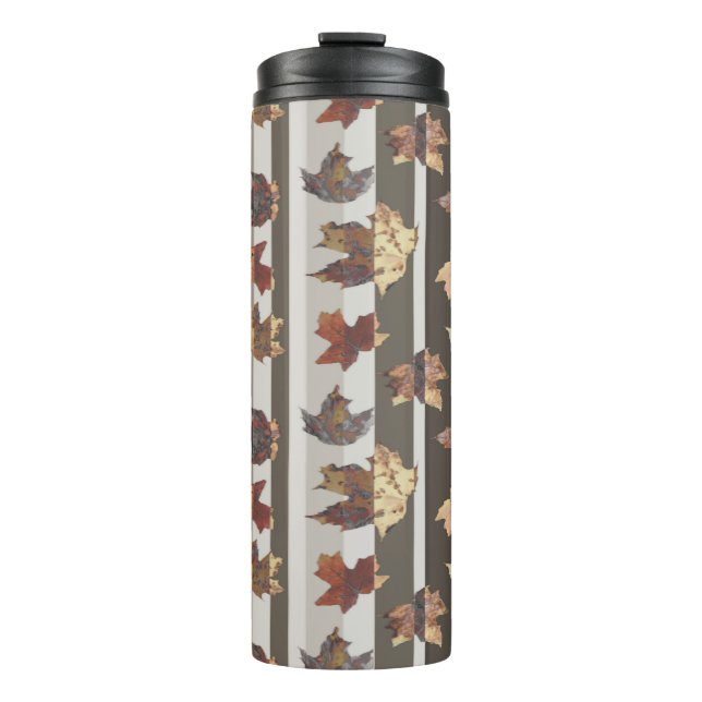 Bouteilles Isothermes Feuilles de couleur d'automne de bande (Devant)