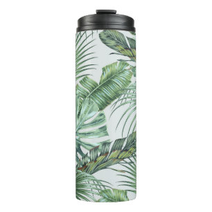 Bouteilles Isothermes Feuilles de palmiers tropicaux, monstère, feuille