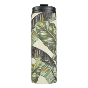 Bouteilles Isothermes Feuilles de palmiers tropicaux, vintag sans soudur