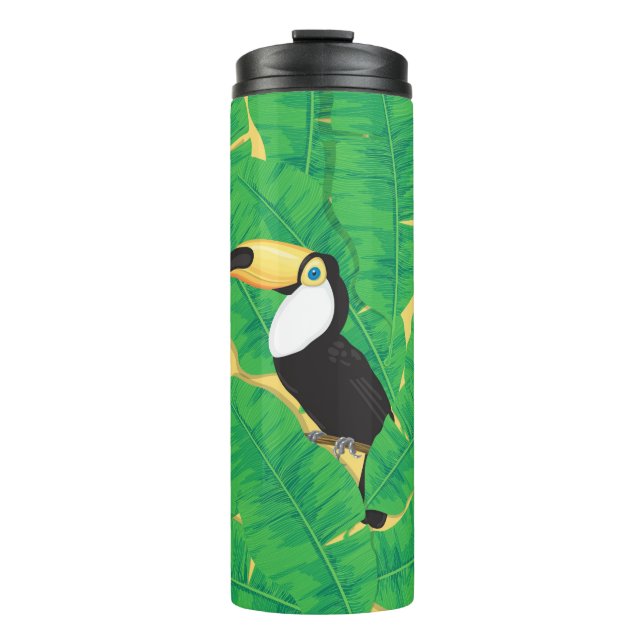 Bouteilles Isothermes Feuilles toucans et bananes (Devant)