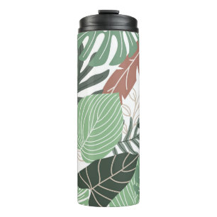 Bouteilles Isothermes Feuilles tropicaux d'été sans couture motif