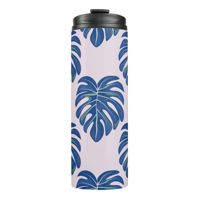 Bouteilles Isothermes Feuilles tropicaux Motif sans couture tendance (Devant)