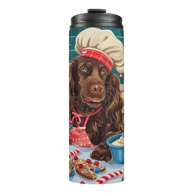 Bouteilles Isothermes Field Spaniel Gîtes : Festive Noël (Devant)