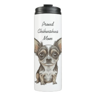 Bouteilles Isothermes Fier Chihuahua Maman   Chien drôle