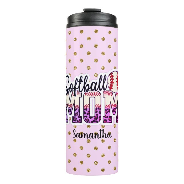 Bouteilles Isothermes Fier Softball Maman Vie (Devant)