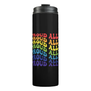 Bouteilles Isothermes Fière Ally LGBTQ GAY PRIDE Arc en ciel
