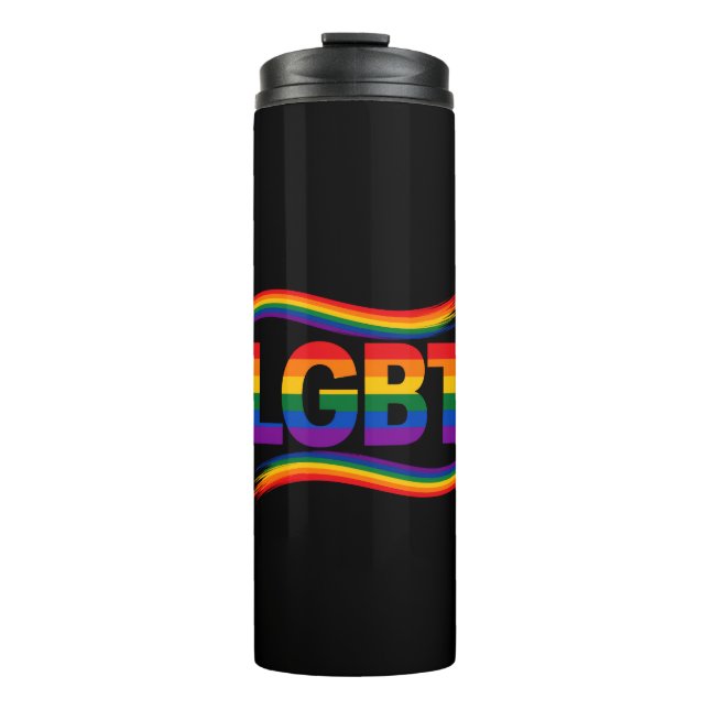 Bouteilles Isothermes Fierté arc-en-ciel LGBT (Devant)